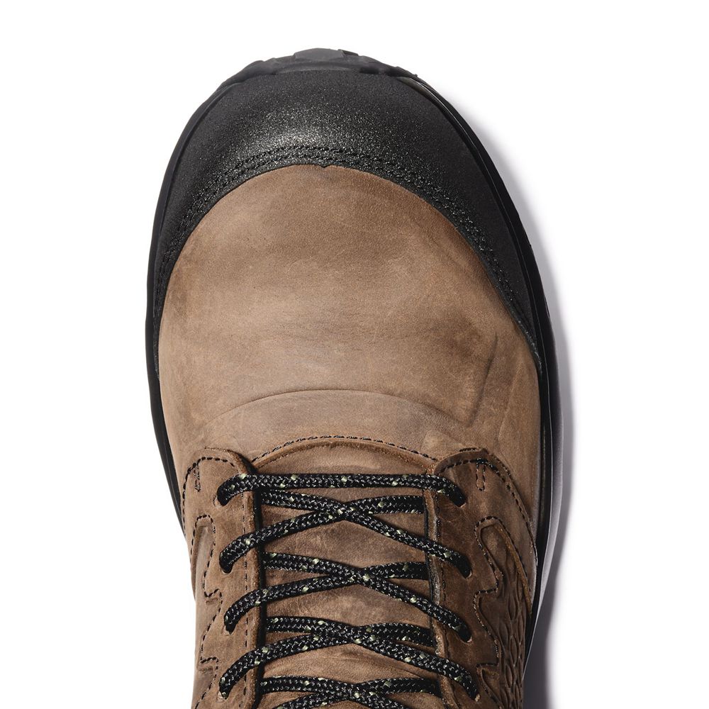 Botas de Trabajo Timberland Hombre Pro® Reaxion Comp Toe Marrones/Negras - Chile JBE-319784
